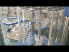 304 स्टेनलेस स्टील लैब ग्लास रिएक्टर, ग्लास प्रेशर रिएक्टर मिनी सिंगल लेयर