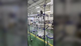 रासायनिक संश्लेषण के लिए लैब ग्लास रिएक्टर