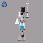 Double Jacketed Agitated Reactor And Mini Pyrolysis Glass Reactor For Lab Use